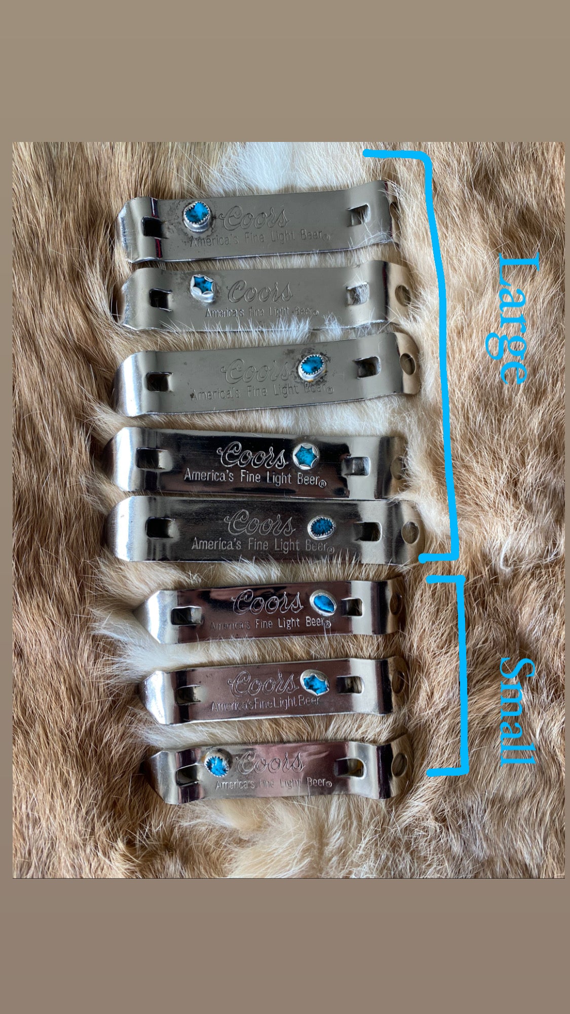 Coors Turquoise Bottle openers