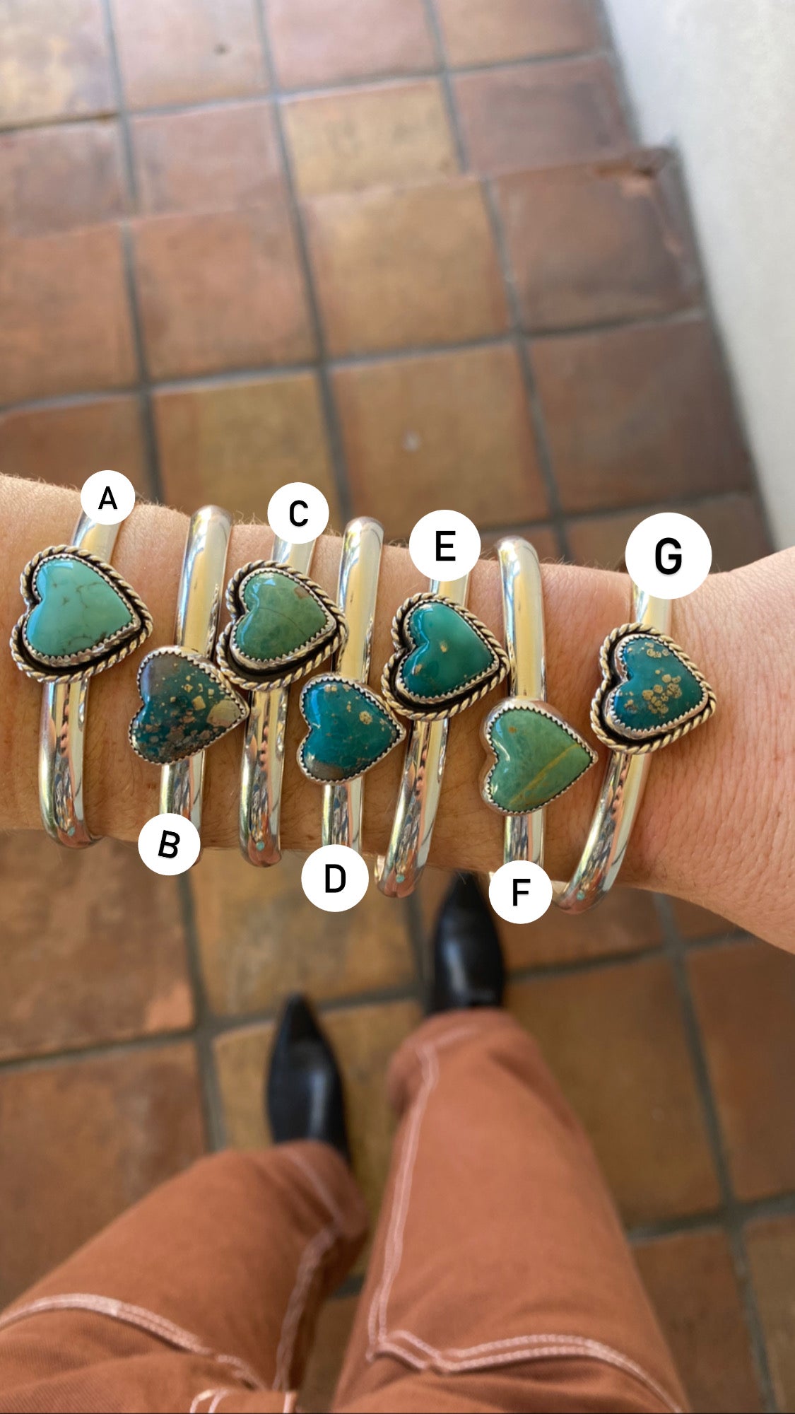 2g Heart Cuffs